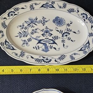 Blue Danube Blue Onion pattern Serving Platter And Saucer